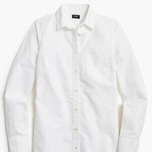 J.Crew Factory White Button-up oxford shirt in signature fit Size XS